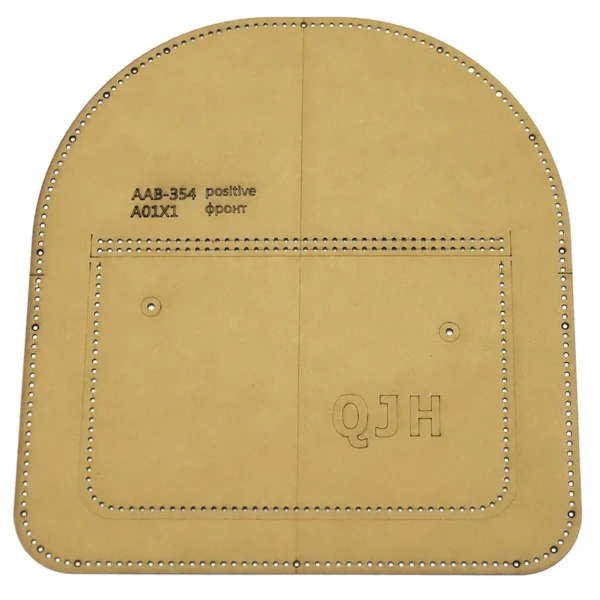 QJH Tool DIY Handmade Leather Goods Acrylic/Kraft Paper Template For Women's Backpacks DIY Bag Pattern Acrylic Mold Template - Image 3