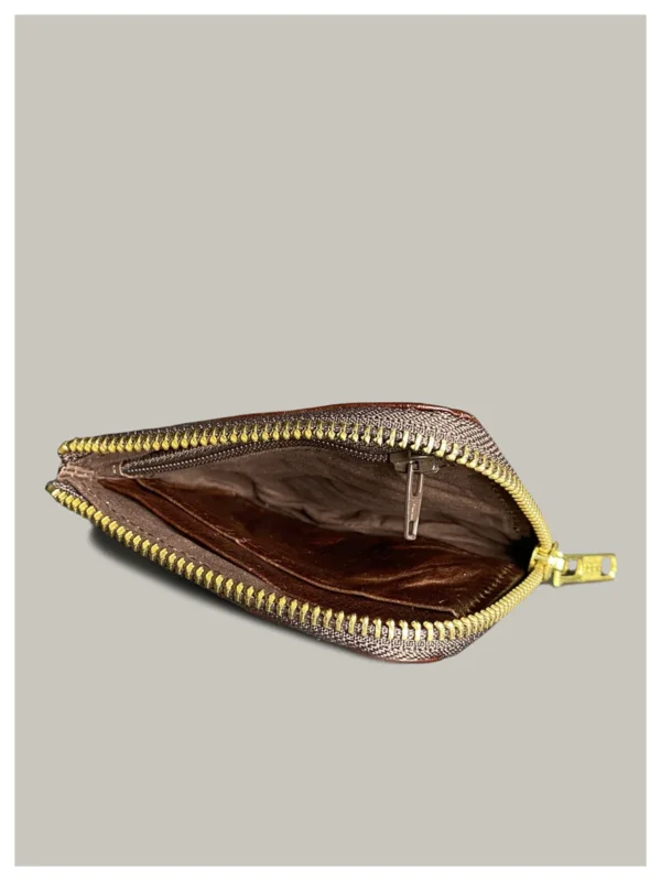 Japanese high-end handmade leather goods first layer cowhide small hanging bag retro genuine leather change bag card bag - Image 5