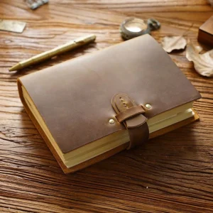 Vintage Leather Bound Journal Handmade Genuine Leather Cover Travel Sketchbook Unlined Blank Pages Sketch Notebook Drawing