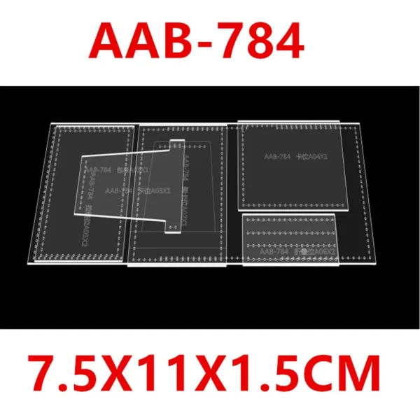 DIY Leather Craft Handmade Leather Goods/Cropped Wallet/ Zippered Wallet Acrylic Pattern Template Stencil - Image 2