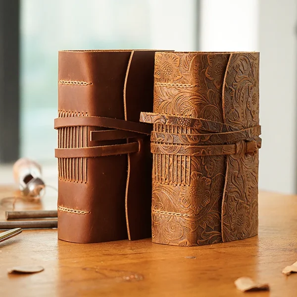 Retro Travel Journal Writing Notebook Diary Leather Bound Notepad Handmade Sketchbook Gift for students Adults Teachers - Image 3