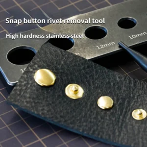 Snap Fastener Removal Tool Stainless Steel Base Handmade Leather Goods Denim Buckle Rivet Decorative Accessories Removal Tool