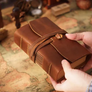 Retro Travel Journal Writing Notebook Diary Leather Bound Notepad Handmade Sketchbook Gift for students Adults Teachers