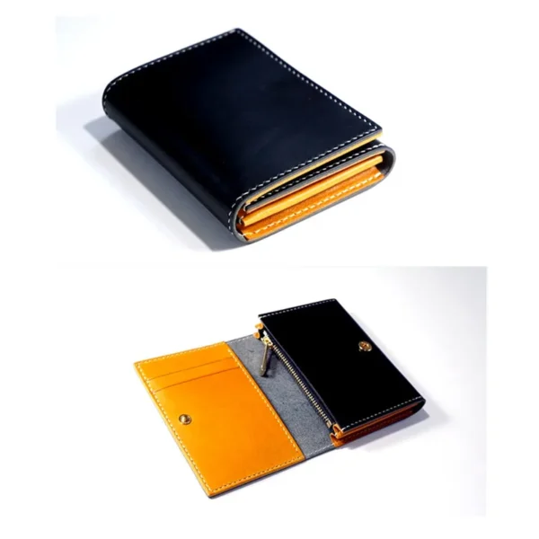DIY Leather Craft Handmade Leather Goods/Cropped Wallet/ Zippered Wallet Acrylic Pattern Template Stencil - Image 4